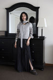 Muffler half soft knit