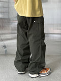 Hip Snap Nylon Cargo Pants