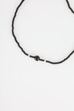 Asa black bead necklace