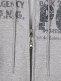 Post Printed Zip Hoodie