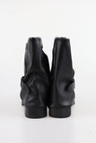 Shirring Fit Middle Boots