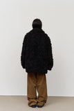 (W) Curly Duffle Fur Coat