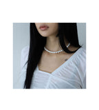 Matte Paper Pearl Necklace