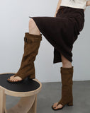 Two-way flip-flop long boots