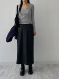 Mono Deep U-neck See-through T-shirt