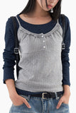 Tulip wide neck long sleeve