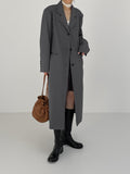 Drop 3 button loose fit long blazer