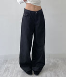 [FW/Brushed Lining] Shinchiback Selvage Wide Denim Pants