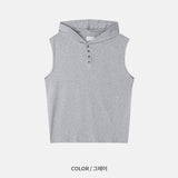 Arm Sleeveless Hooded Top