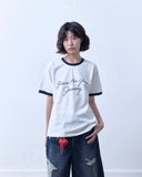 Grace Crop Ringer Tee
