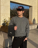 Wool check muffler