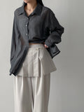 [Skirt SET] Fondue Banding Wide Slacks