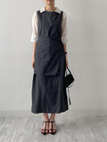 Joanne Nylon Sleeveless Wrap One Piece