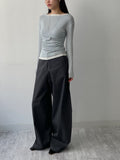 Varnish Cotton Wide Pants