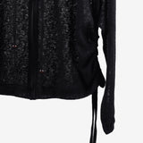 Chateau Linen Overfit Zip-Up