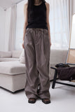 Nylon Two-Tuck Pants