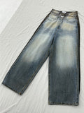 Mud wide denim pants