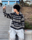 Multiple Stripe Hoodie