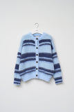 Heavy Angora Striped Cardigan