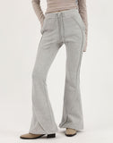 Bootcut brushed sweatpants