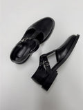 Mannish Strap Buckle Loafers