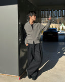 Kerin Two-Way Knit Zip-Up