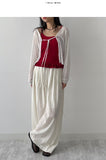 Linen Strap See-through Cardigan
