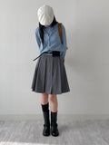 Nasty Midi Pleated Skirt