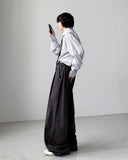 Shiny Stripe Balloon Pants