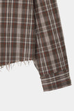 Lit Wrinkle Checked Shirt