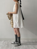Morning Linen Sleeveless Mini One Piece