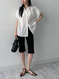Hidden Puff Loose Fit Blouse