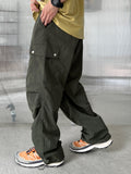 Hip Snap Nylon Cargo Pants