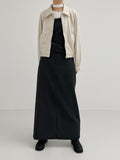 Raglan suede short blouson