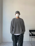 Side Zipper Round Knit