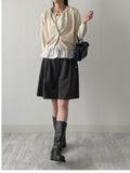 Mute Raglan Round Neck Cardigan