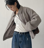 [Quilted lining/unisex] News Overfit Blouson Jacket