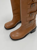 Cult Buckle Round Long Boots