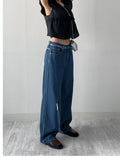 [unisex] Painted Wide Denim Pants