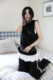Punching Net Knit Sleeveless
