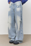 Brick Brushed Wide Denim
