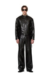 LEATHER BIKER JACKET