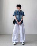 Podia Denim Half Shirt