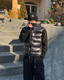 Niro high-neck knit padding