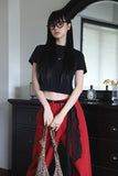 Oxford Red Cotton Pants