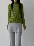 [Brushed Lining] Wave Warmer Turtleneck T-Shirt