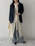 Trench Mock Neck Belted Long One Piece
