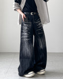 Brachio Crack Wide Denim