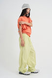 Nylon Cutout Track Pants