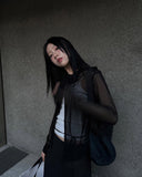 BUTTON LAYERED SLEEVELESS